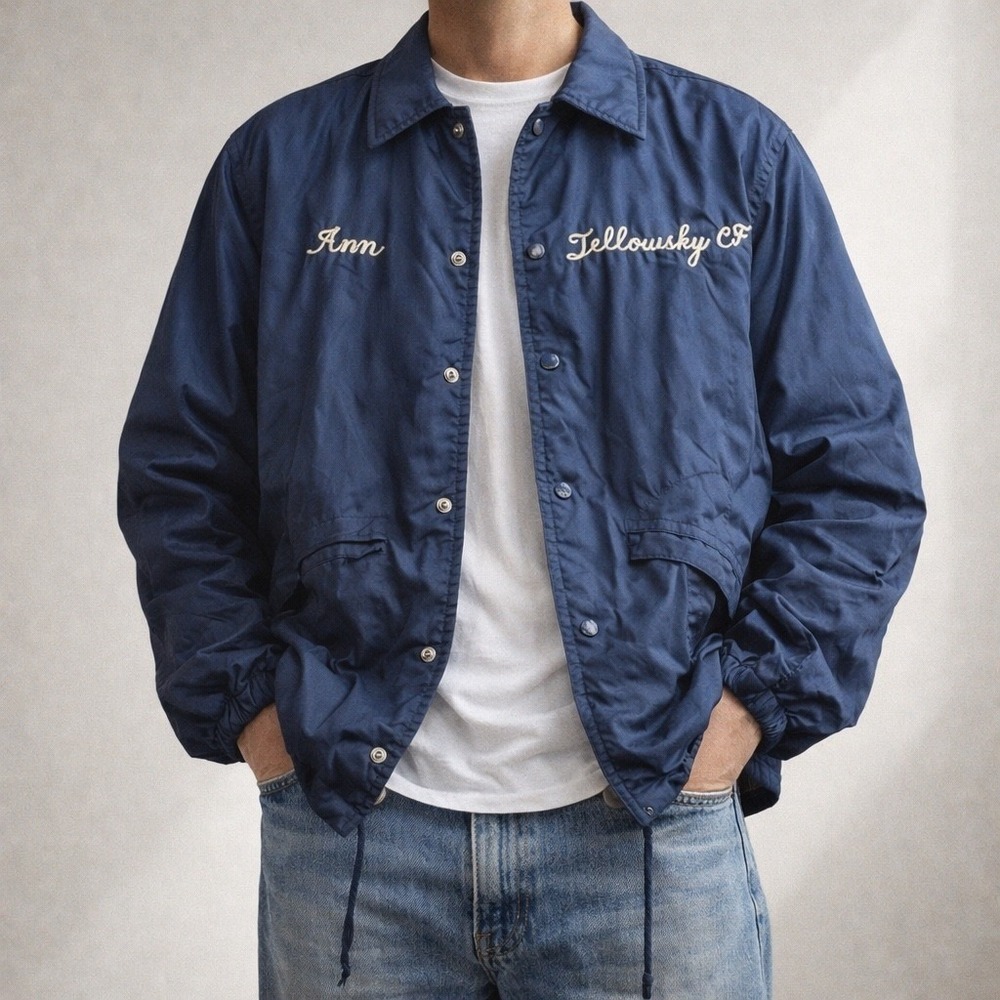 VTG Pla-Jac Dunbrooke‎ Fellowship Club Lynz Lounge Jacket XL Navy